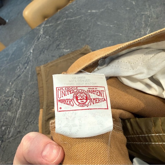 Carhartt double knee vintage 30x32 tan brown field brush work hunting pants - Picture 3 of 7